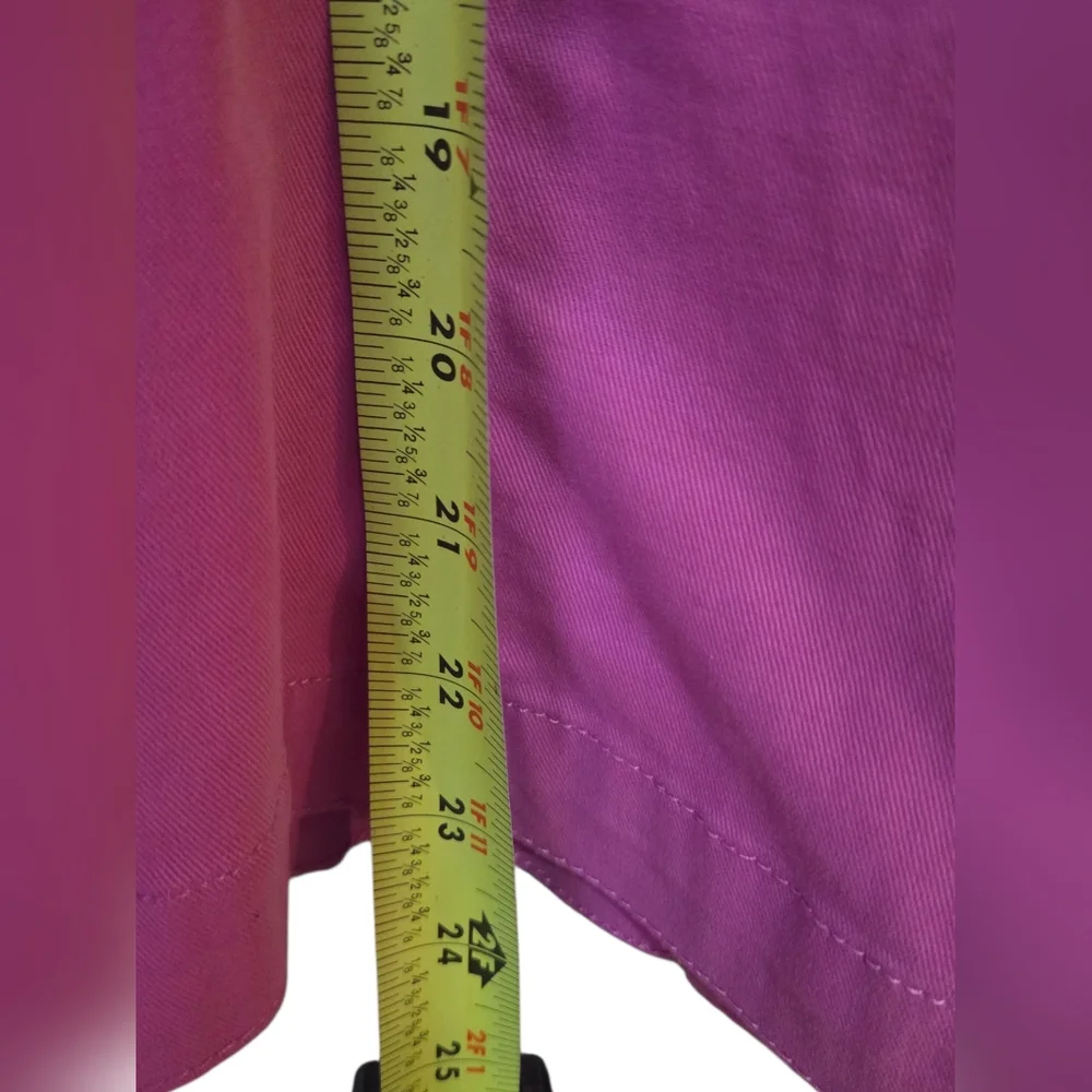 Appleseed's Petite - Y2K Bright Pink Button-up Light Spring Jacket - Picture 8 of 8
